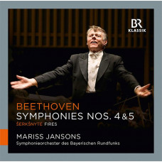 CD "Jansons Mariss."Beethoven "Symphonies Nos. 4 & 5/ Šerkšnytė: Fires "